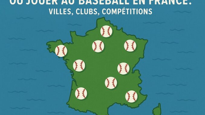 Où jouer au baseball en France : villes, clubs, compétitions